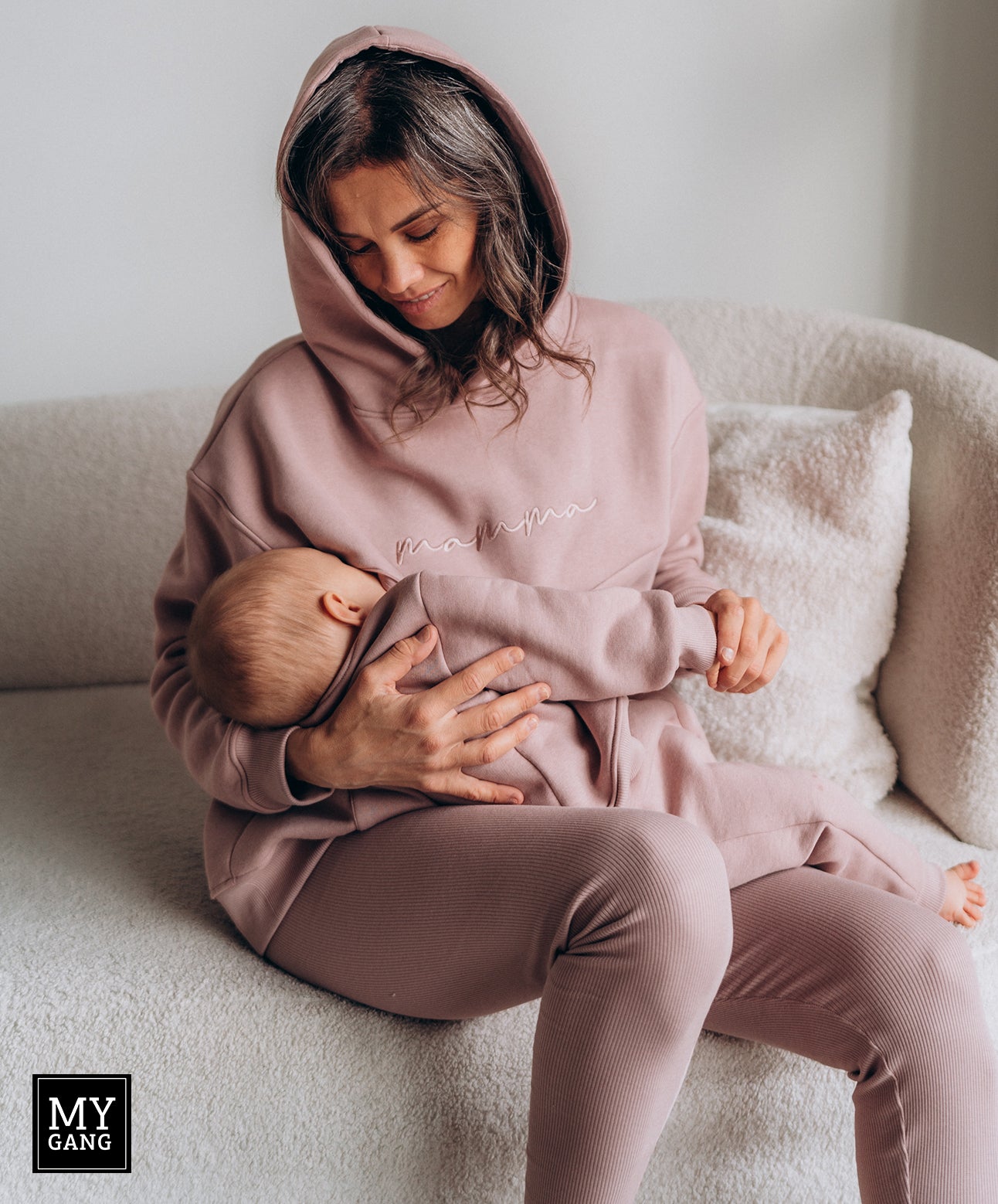 Oversize hūdijs MAMMA, grūtniecēm un barojošām māmiņām