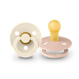 BIBS COLOR knupīši 2 gb 0-6 mēn. (Ivory blush)