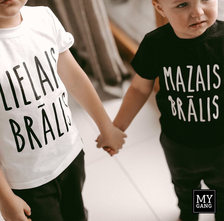 T-krekls LIELAIS/MAZAIS BRĀLIS, LIELĀ/MAZĀ MĀSA 