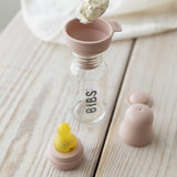 Jaunums BIBS stikla barošanas pudelīte 110ML (blush) 0+ mēn.