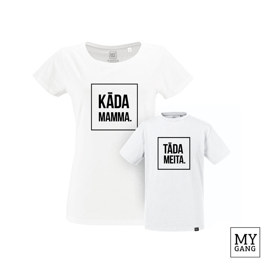 T-kreklu komplekts KĀDA MAMMA. TĀDA MEITA
