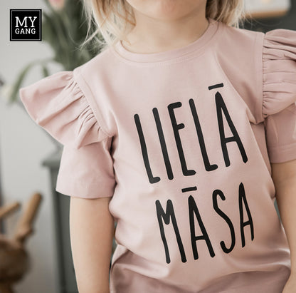 T-krekls ar volāniem MAZĀ/LIELĀ MĀSA 