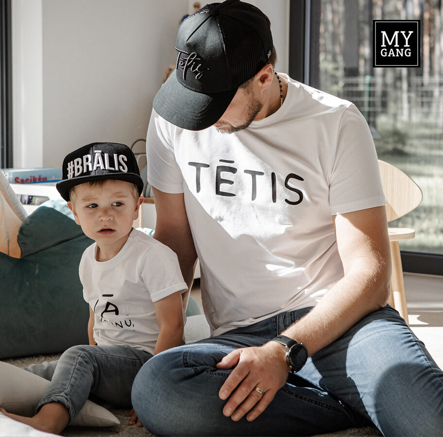 T-kreklu komplekts tētim un mazulim 